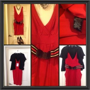 City Studio Red Bodycon Dress